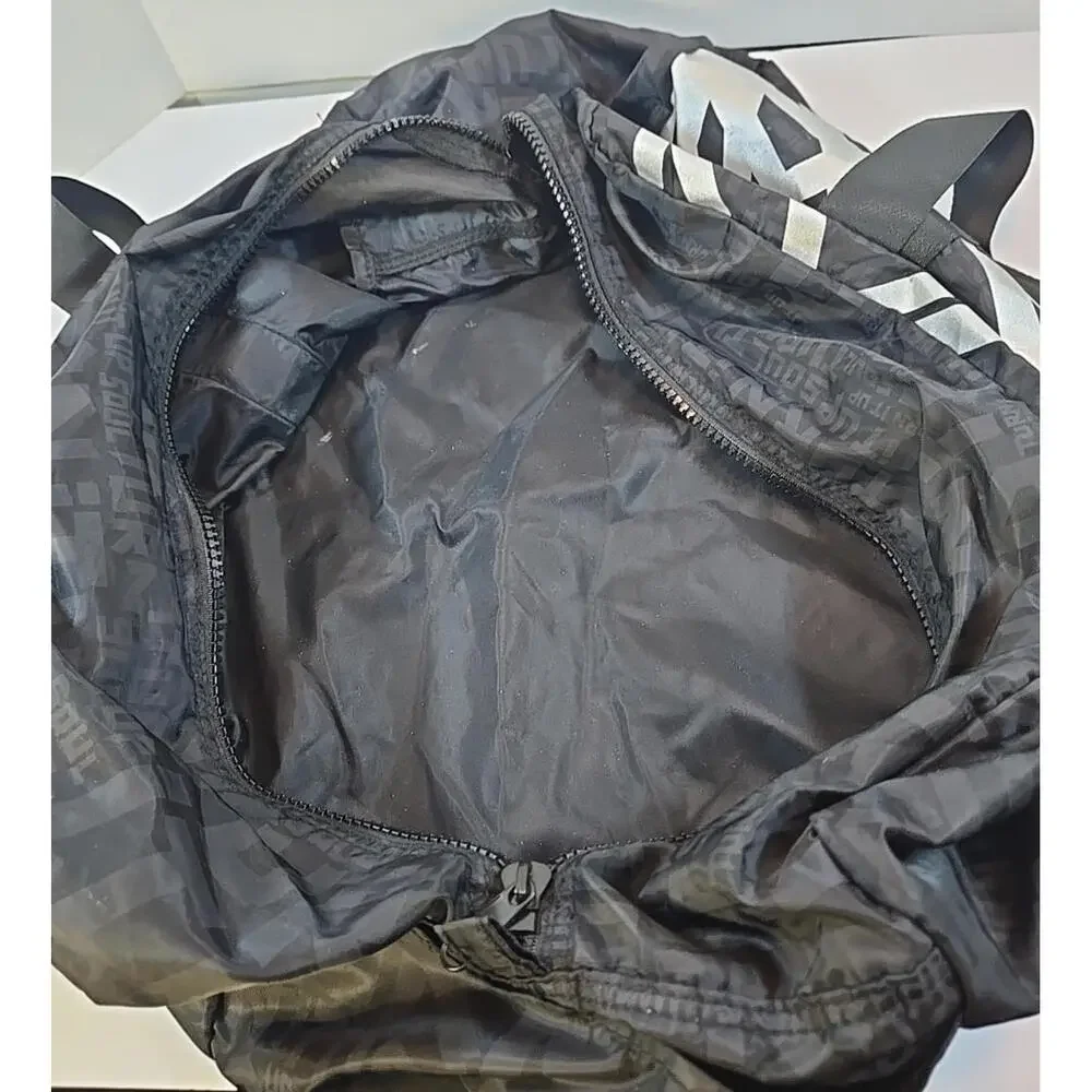 Soul Cycle X Large Duffle Bag 20" X 22" Black Graffiti Packable Travel Gym - Picture 6 of 8